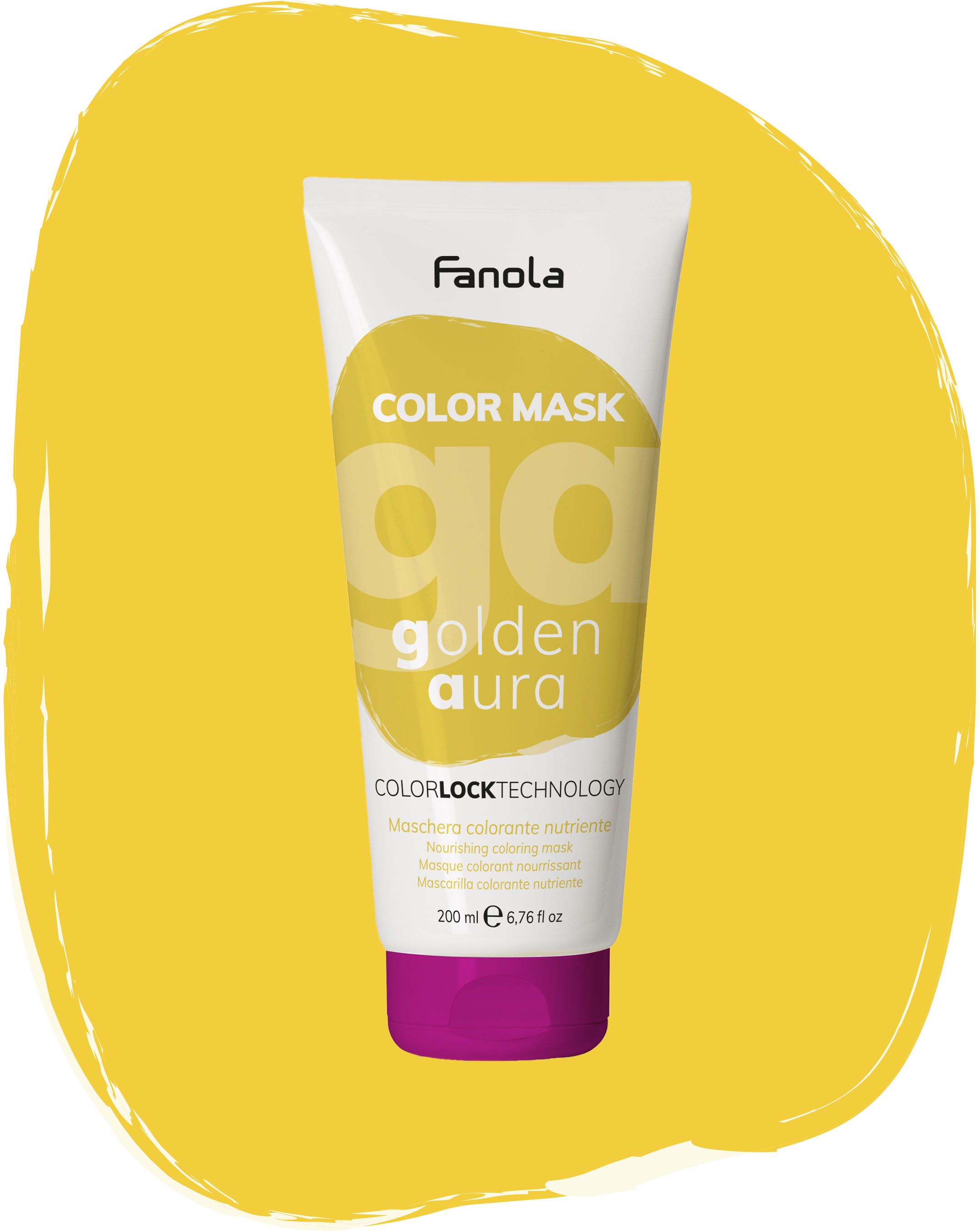 Fanola Color Mask Golden — увлажняющая тонирующая маска для волос, 200 мл
